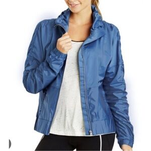 Lorna Jane Light Blue Bomber Jacket Small